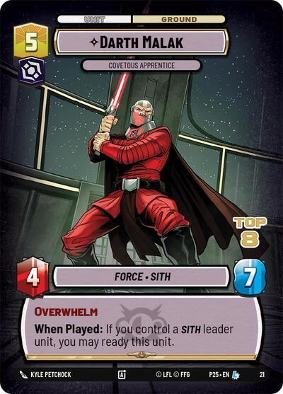 Darth Malak - Covetous Apprentice (Top 8)