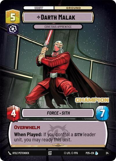 Darth Malak - Covetous Apprentice (Champion)