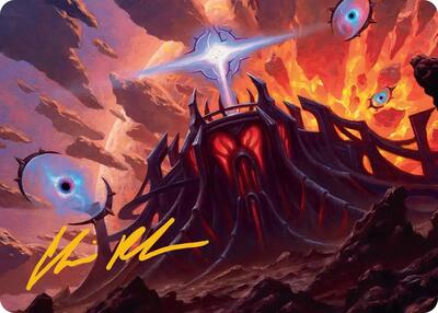 Secluded Starforge Art Card (Gold-Stamped Signature)