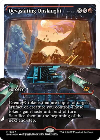 Devastating Onslaught (0387) (Showcase) (Fracture Foil)