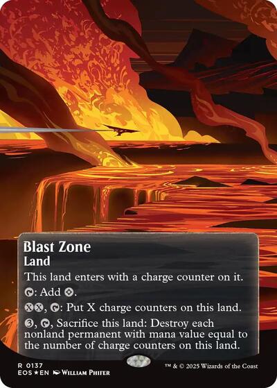 Blast Zone (0137) (Borderless) (Galaxy Foil)