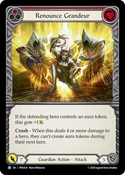 Renounce Grandeur