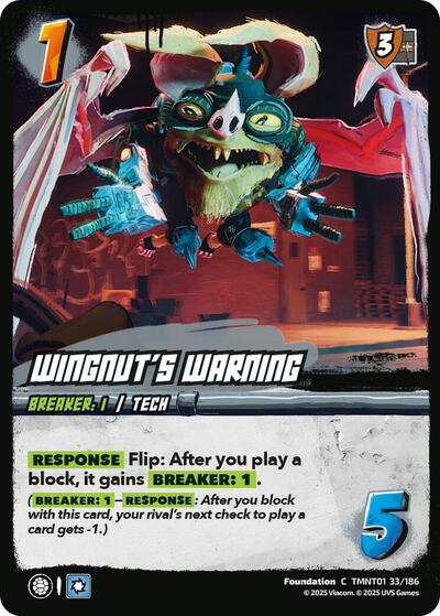 Wingnut's Warning