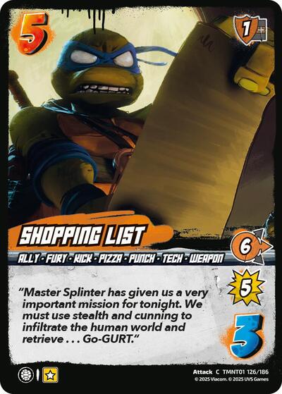 Shopping List