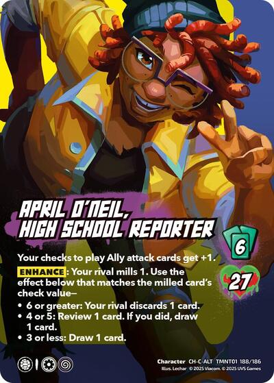 April O'Neil, High School Reporter (Alternate Art)