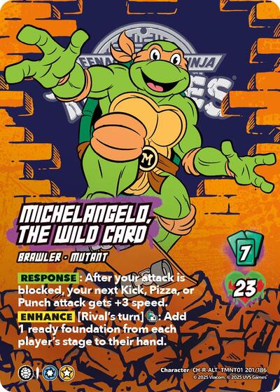 Michelangelo, the Wild Card (Alternate Art) (201)