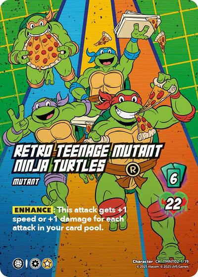 Retro Teenage Mutant Ninja Turtles (TMNT02)