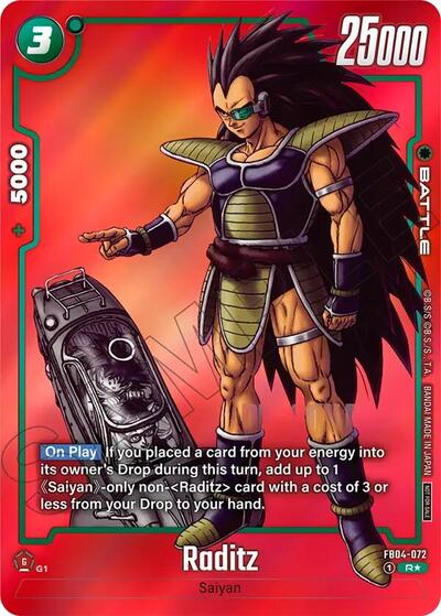 Raditz (Limited Pack MANGA Version 01)