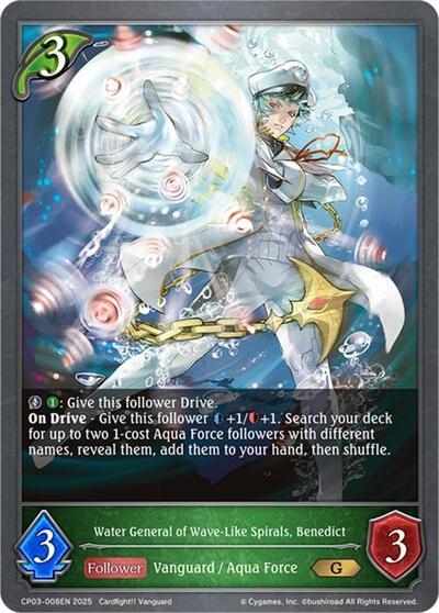 Water General of Wave-Like Spirals, Benedict
