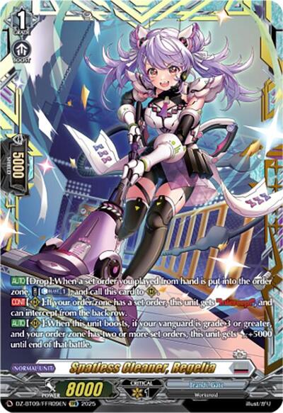 Spatless Cleaner, Regelia (FFR)