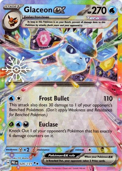 Glaceon ex - 026/131 (Holiday Calendar)