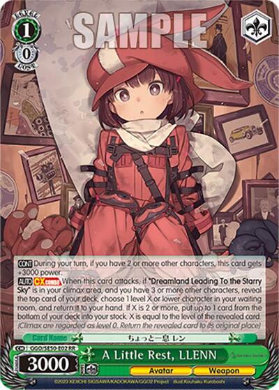A Little Rest, LLENN