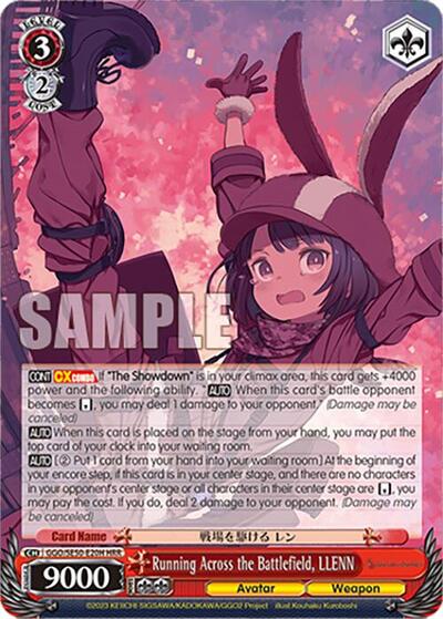 Running Across the Battlefield, LLENN (HR)