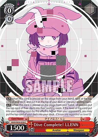 Dive Complete! LLENN