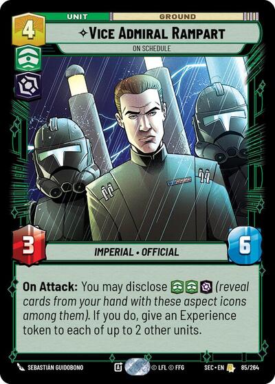 Vice Admiral Rampart - On Schedule