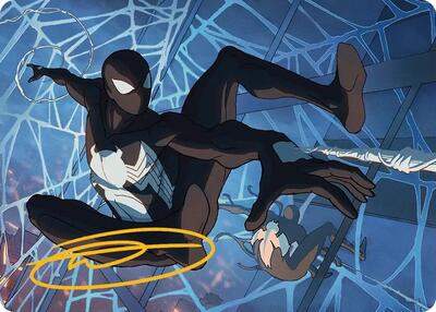 Symbiote Spider-Man Art Card (Gold-Stamped Signature)