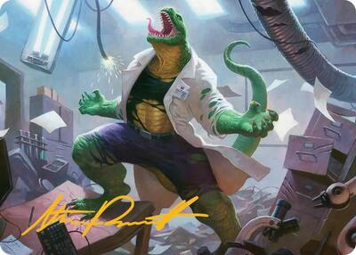 Lizard, Connors's Curse Art Card (Gold-Stamped Signature)
