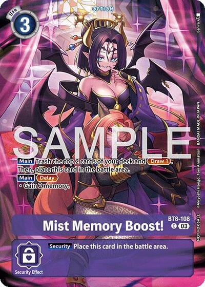 Mist Memory Boost! (Sinister Order Legend Pack)