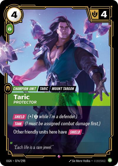 Taric, Protector