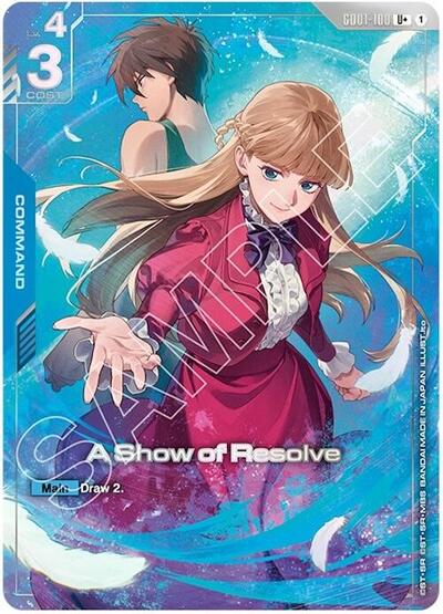 A Show of Resolve (U+) (Premium Accessory Set - Mobile Suit Gundam Wing)