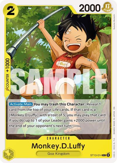 Monkey.D.Luffy - ST13-014 (Reprint)