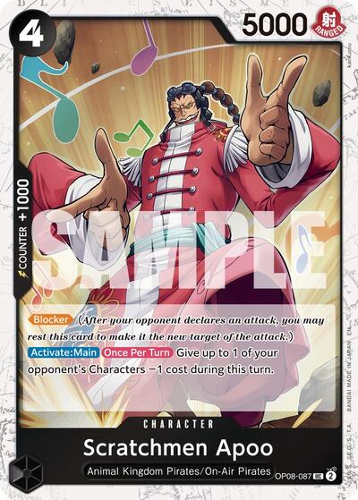 Scratchmen Apoo - OP08-087 (Pirate Foil)