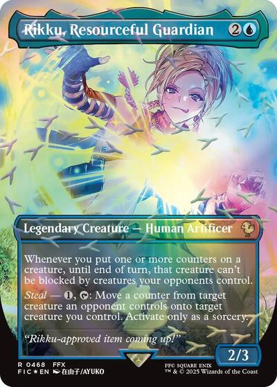 Rikku, Resourceful Guardian (Borderless) (Chocobo Track Foil)