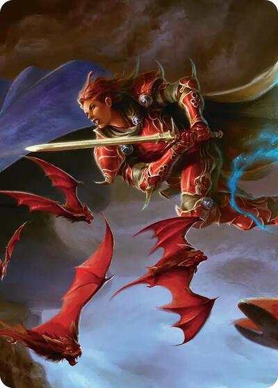 The Destined Warrior Scene Art Card