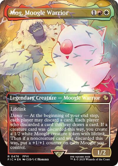 Mog, Moogle Warrior (Borderless) (Chocobo Track Foil)