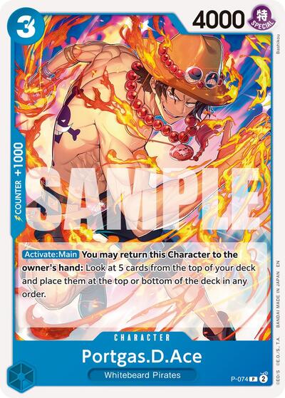 Portgas.D.Ace - P-074 (Pirate Foil)