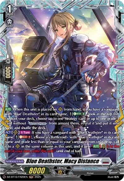 Blue Deathster, Macy Distance (FR)