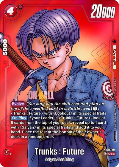 Trunks : Future - SB02-011 (Limited Pack MANGA Version 02)