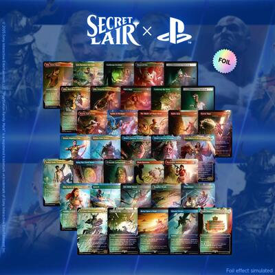 Secret Lair x Playstation Superdrop: Foil Trophy Bundle