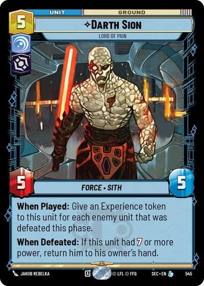 Darth Sion - Lord of Pain (Foil)