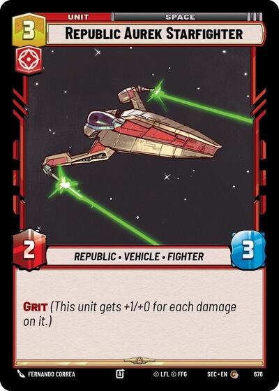 Republic Aurek Starfighter (Foil)