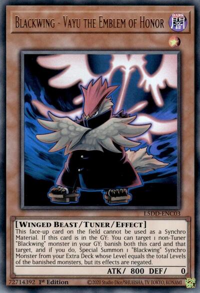 Blackwing - Vayu the Emblem of Honor