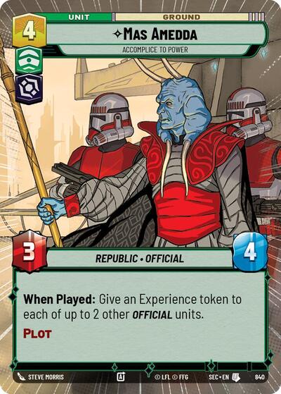 Mas Amedda - Accomplice to Power (Hyperspace Foil)