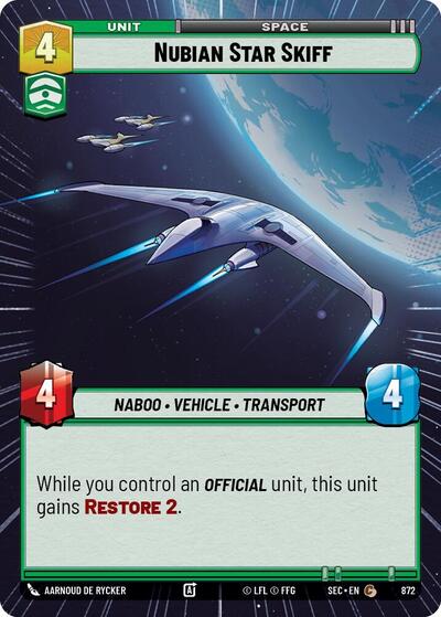 Nubian Star Skiff (Hyperspace Foil)