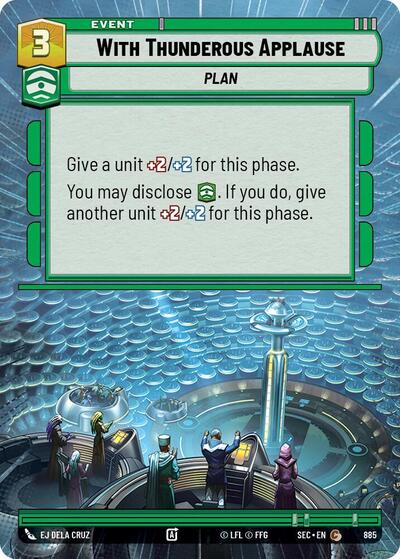 With Thunderous Applause (Hyperspace Foil)