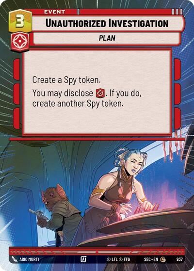 Unauthorized Investigation (Hyperspace Foil)