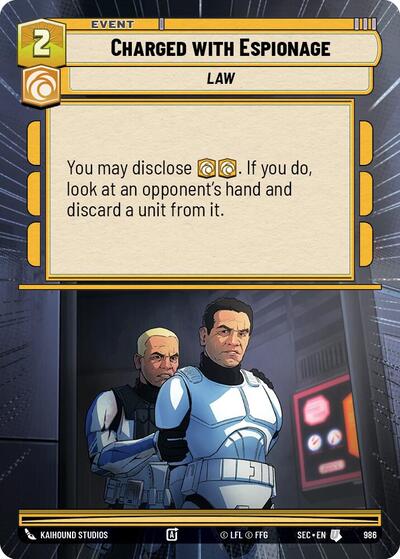 Charged with Espionage (Hyperspace Foil)