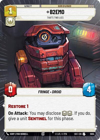 B2EMO - That's Two Lies (Hyperspace Foil)