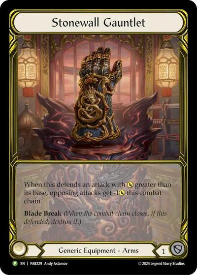 Stonewall Gauntlet (Golden) - FAB229