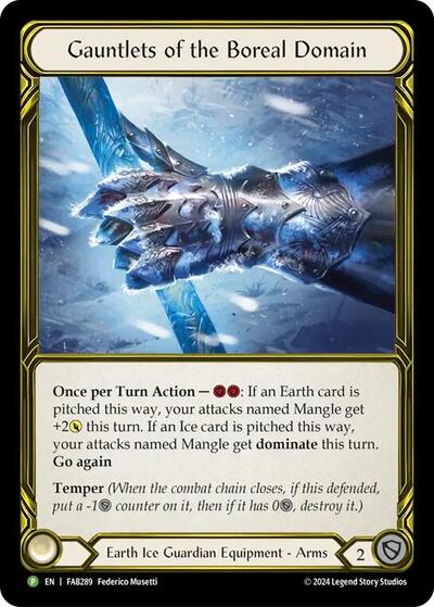 Gauntlets of the Boreal Domain (Golden) - FAB289