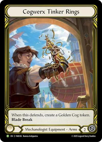 Cogwerx Tinker Rings (Golden) - FAB336