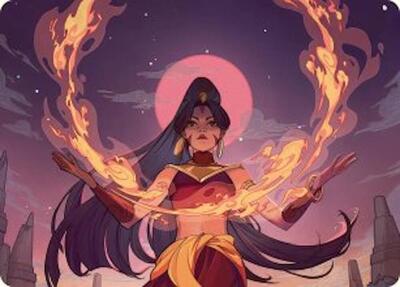 Firebending Student Art Card