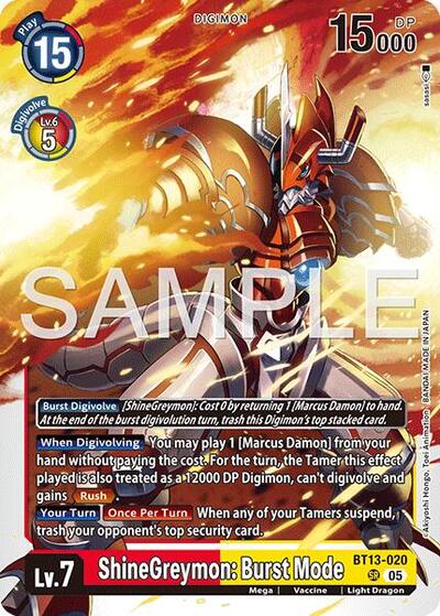 ShineGreymon: Burst Mode (Reprint)