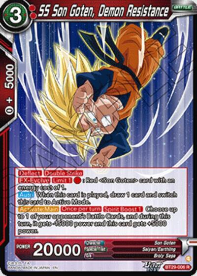 SS Son Goten, Demon Resistance