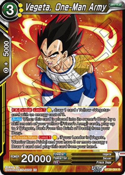 Vegeta, One-Man Army