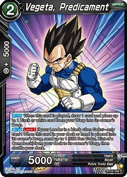 Vegeta, Predicament